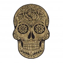 Gold Metallic Skull